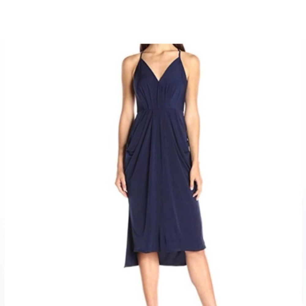 BCBGeneration Blue High Low Sundress Spaghetti Strap